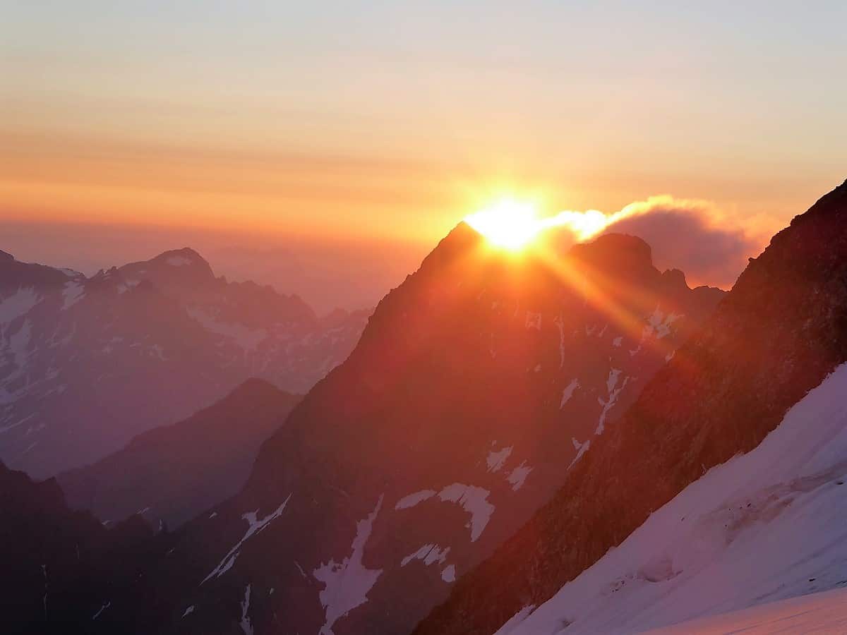 Sustenhorn Gwächtenhorn Sonnenaufgang