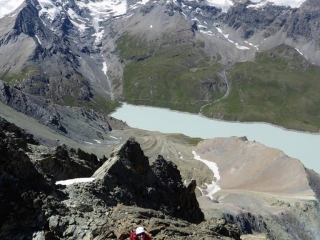Aiguilles Rouges Arolla Dix Stausee