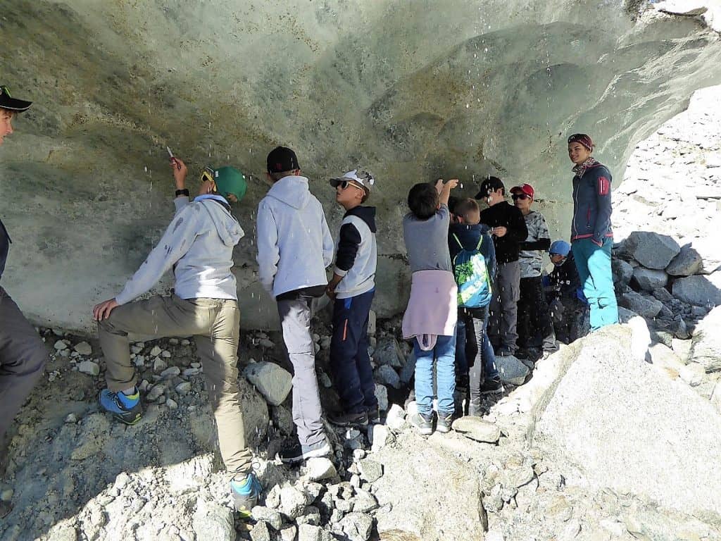 Projekt-Woche Alpenlernen Bächlitalhütte Gletscher
