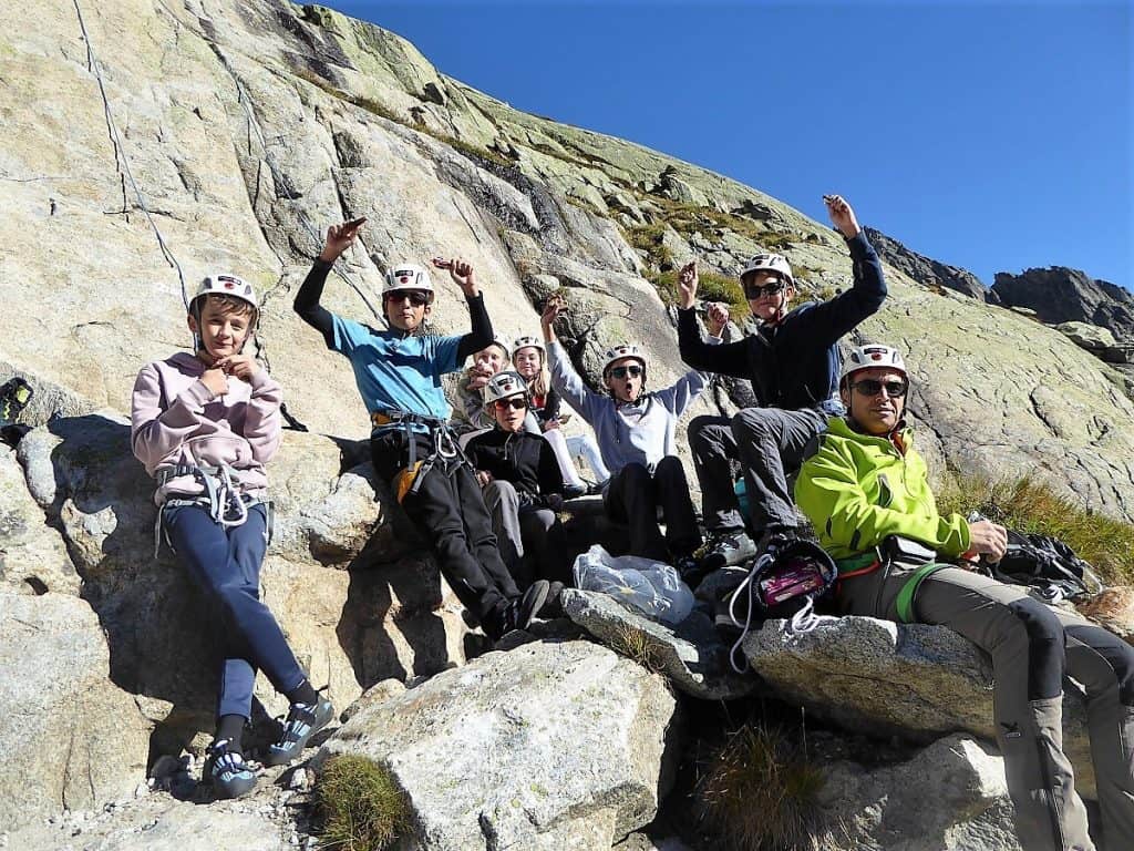 Projekt-Woche Alpenlernen Bächlitalhütte Klettern 1
