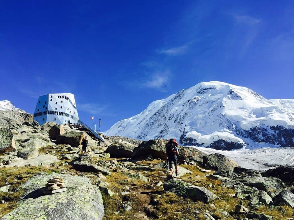 Monte Rosa Hütte Gletscher-Trekking/Wanderung! Bergführer Wallis Schweiz