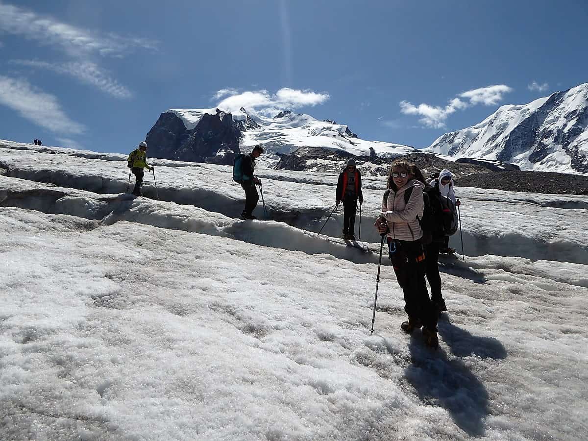 Monte-Rosa-Hütte Gletschertrekking 12