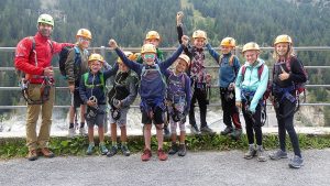 Klettersteig Kurs mit Kindern